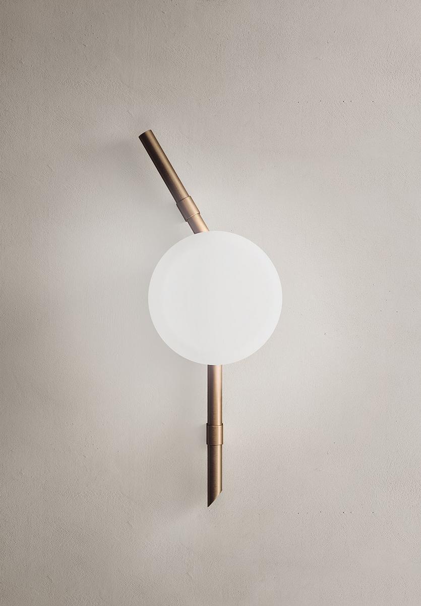 FLOED Opal glass wall lamp