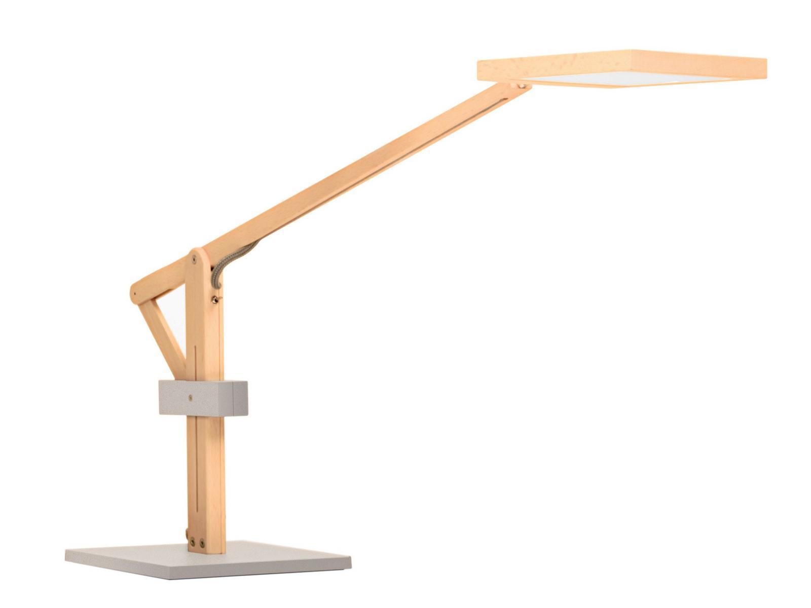 LEVA EVO T LED adjustable beech desk lamp
