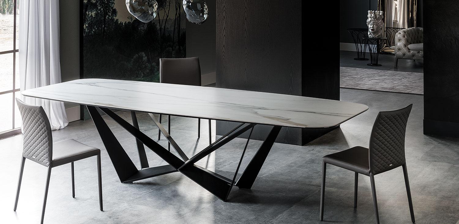 SKORPIO KERAMIK Rectangular ceramic table