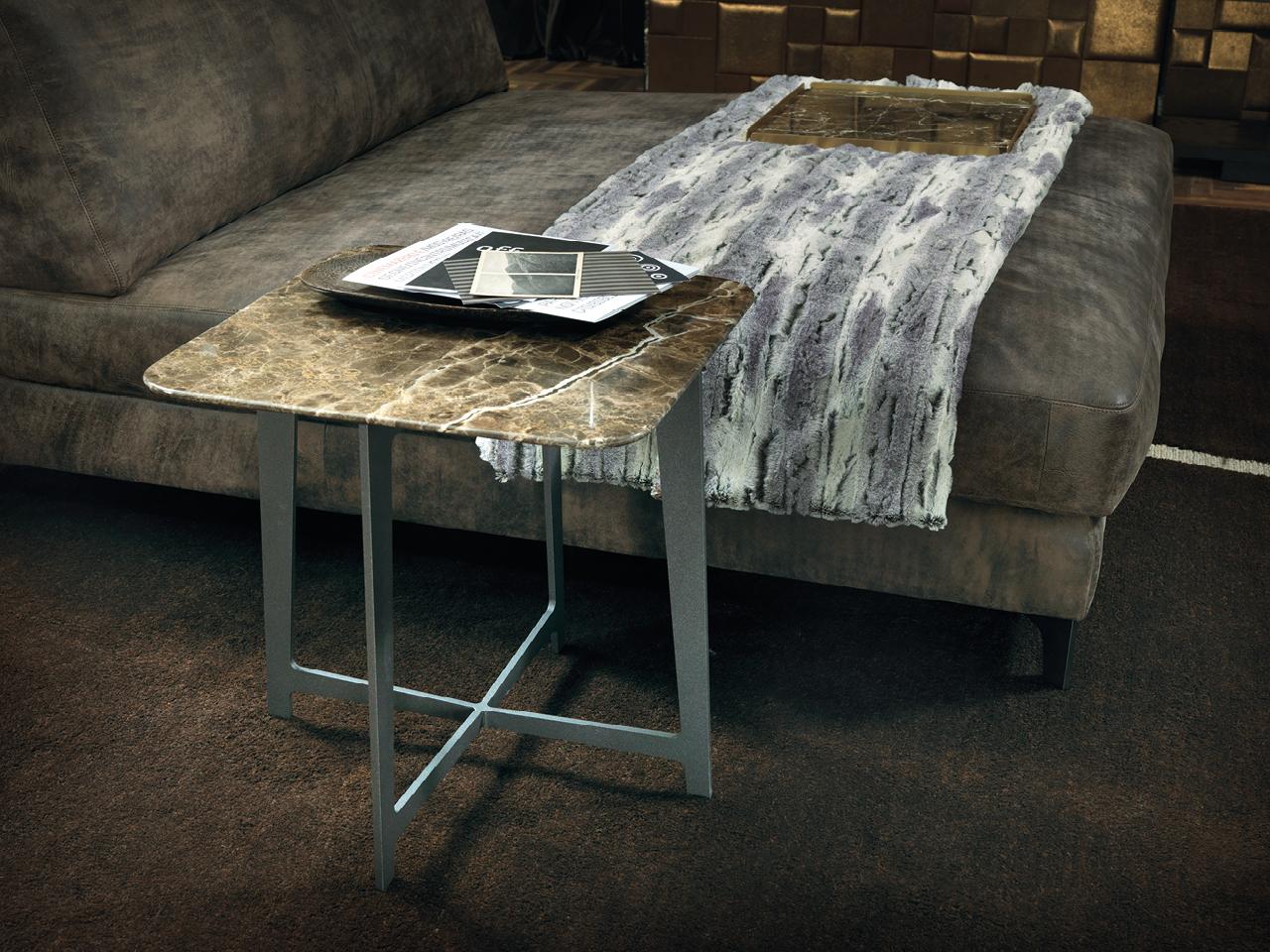 B SERIES Square marble coffee table for living room