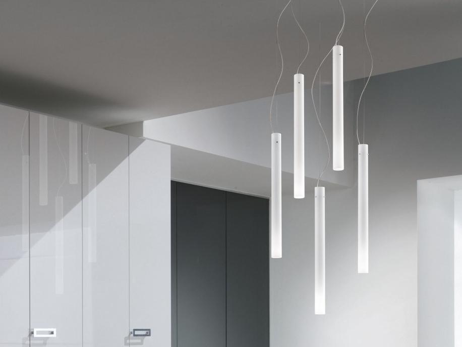 CANDELA SP Blown glass pendant lamp