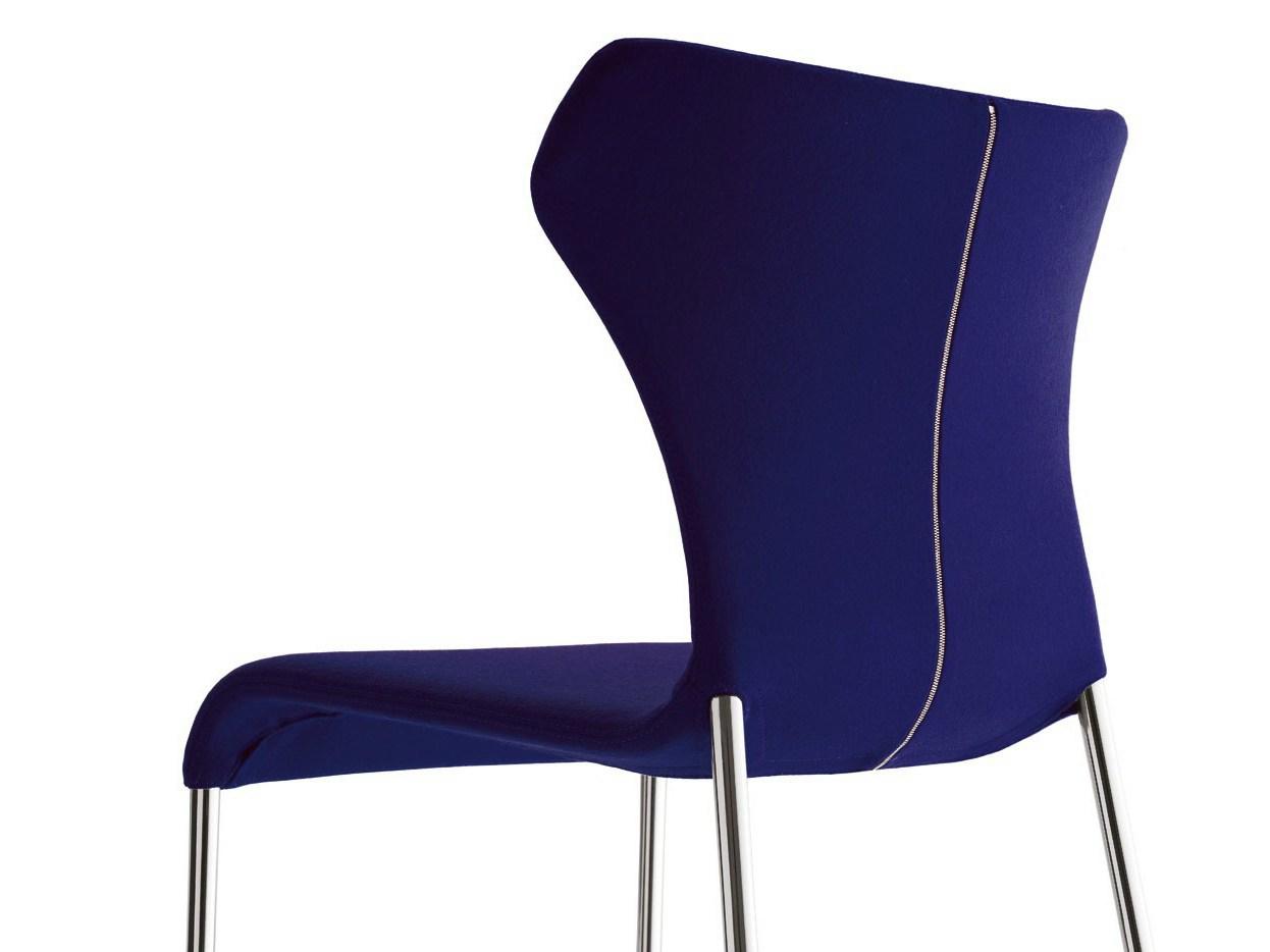 PAPILIO Upholstered fabric chair with removable cover