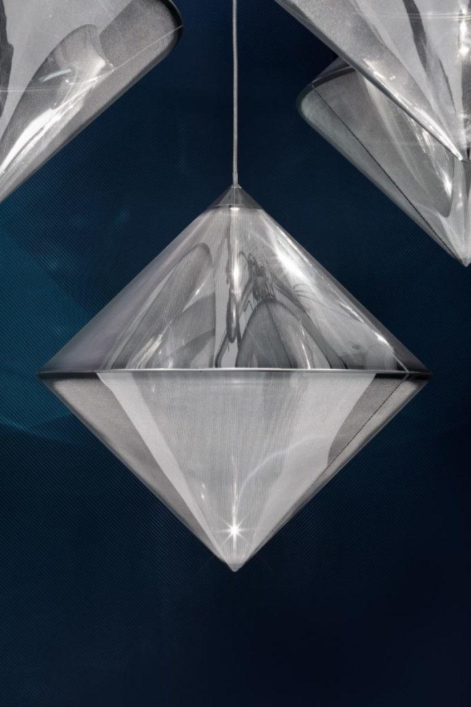 TOP Metal pendant lamp with dimmer in a contemporary style