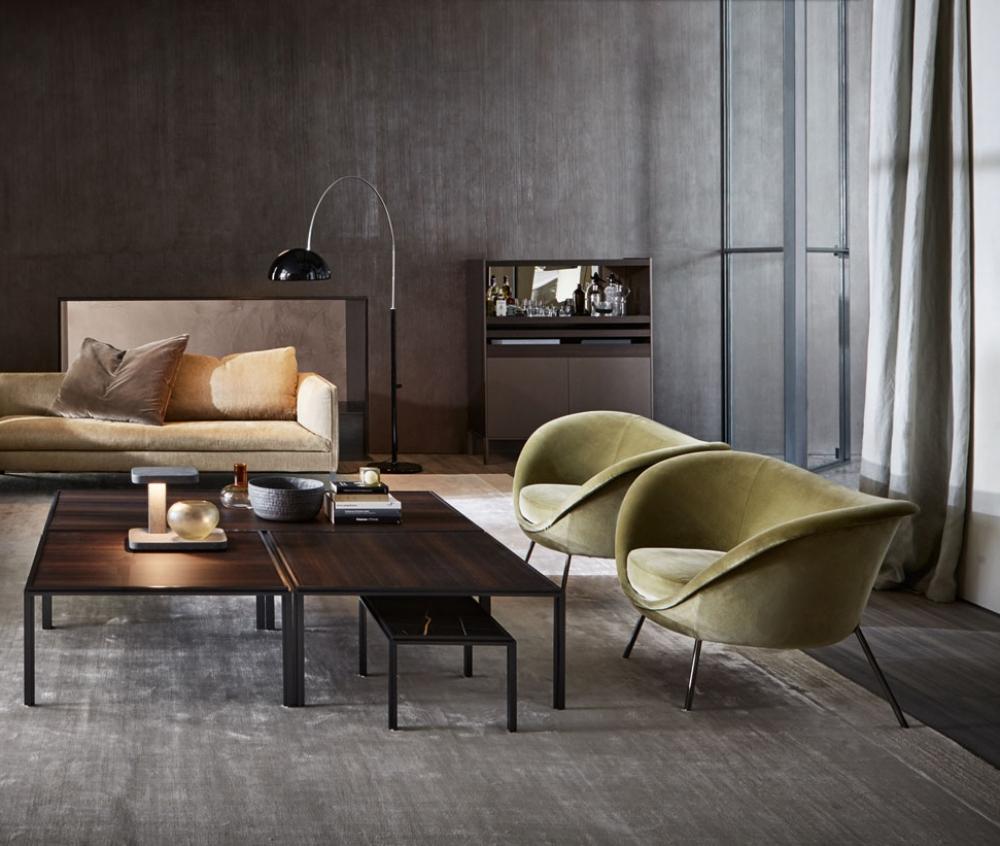 D.154.2 Fabric armchair with armrests