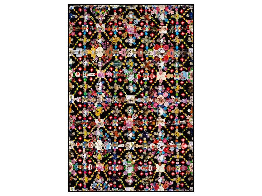 OBSESSION BLACK Patterned rectangular rug