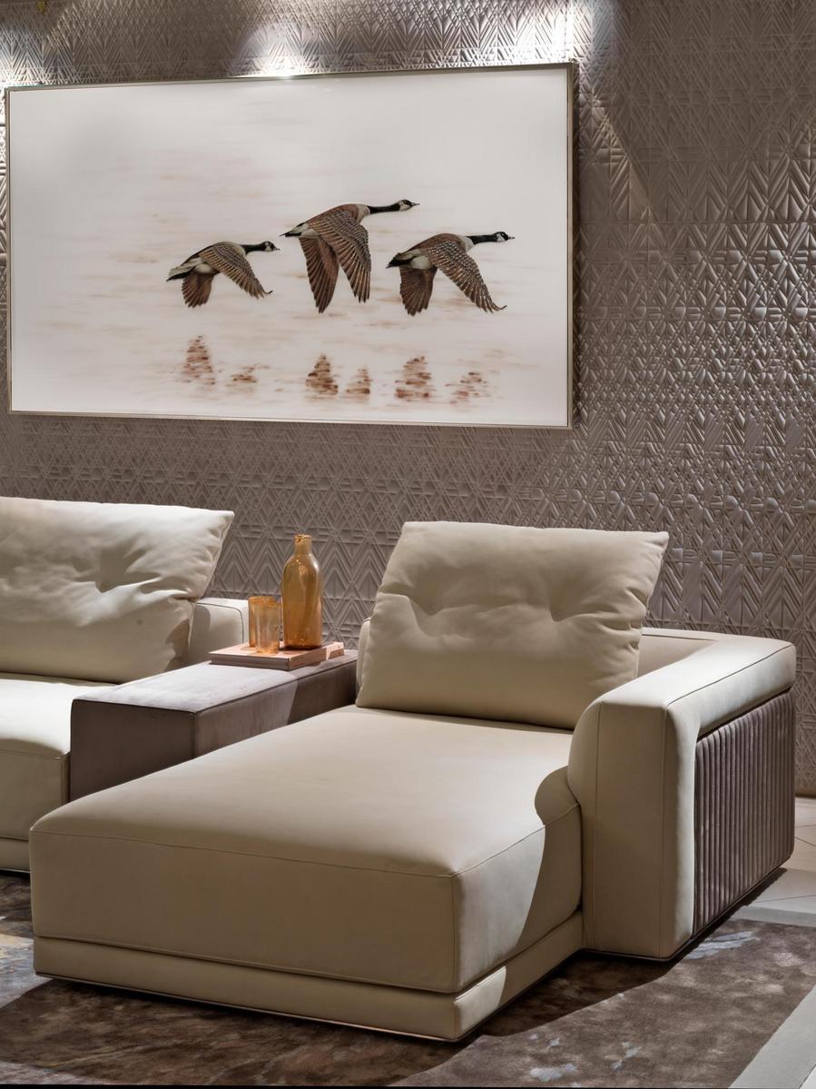 MILLER Sectional sofa with chaise longue