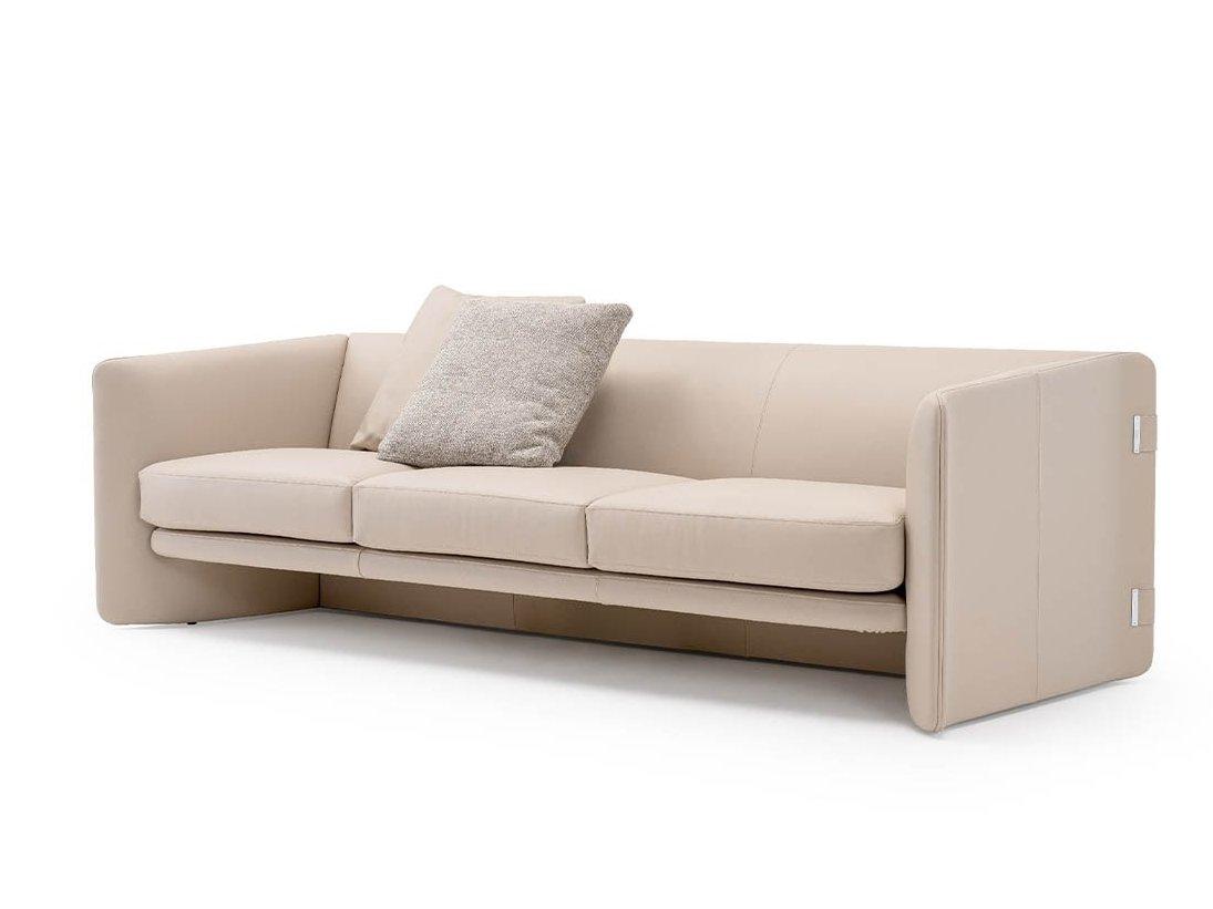 BLOSSOM 3 seater leather sofa