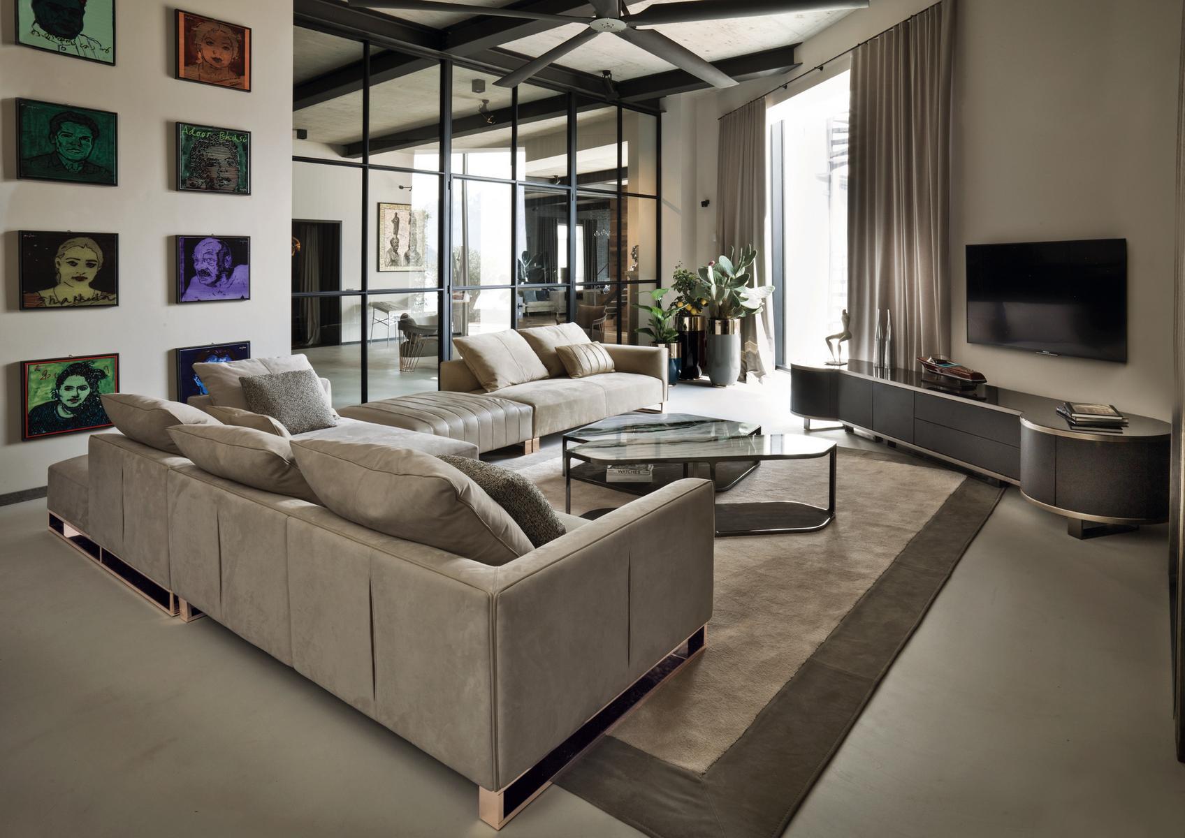 FOLD Sectional fabric sofa