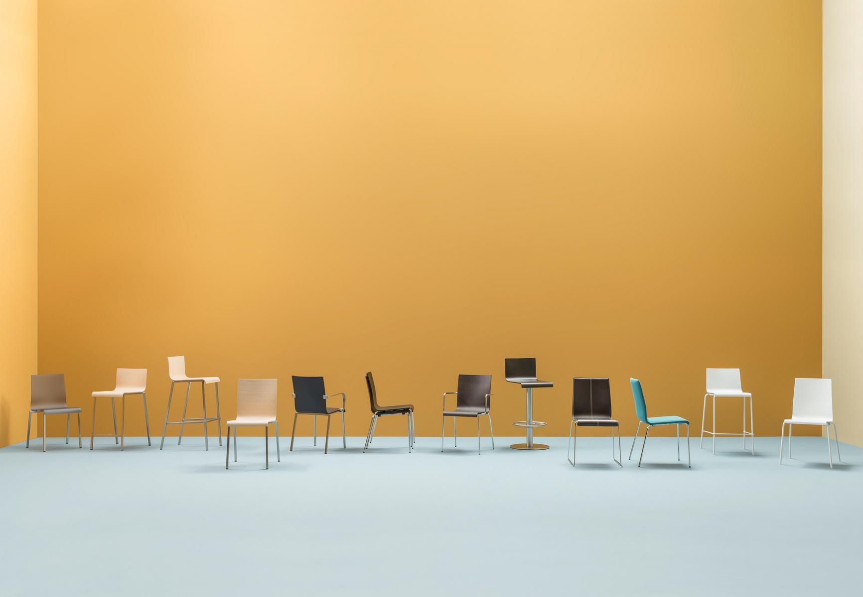 KUADRA XL 4429 Swivel upholstered stool