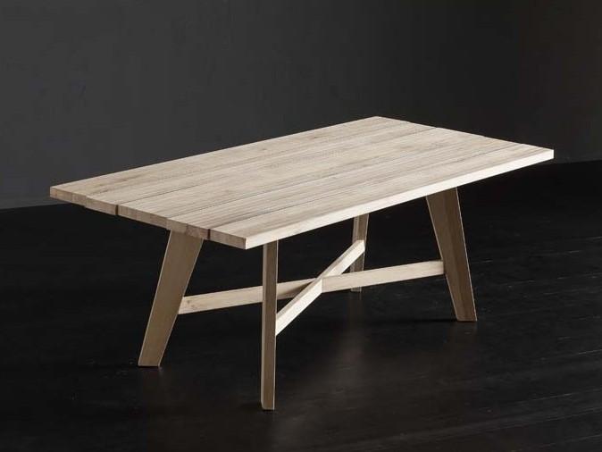 KENZO + PECHINO Rectangular wooden dining table