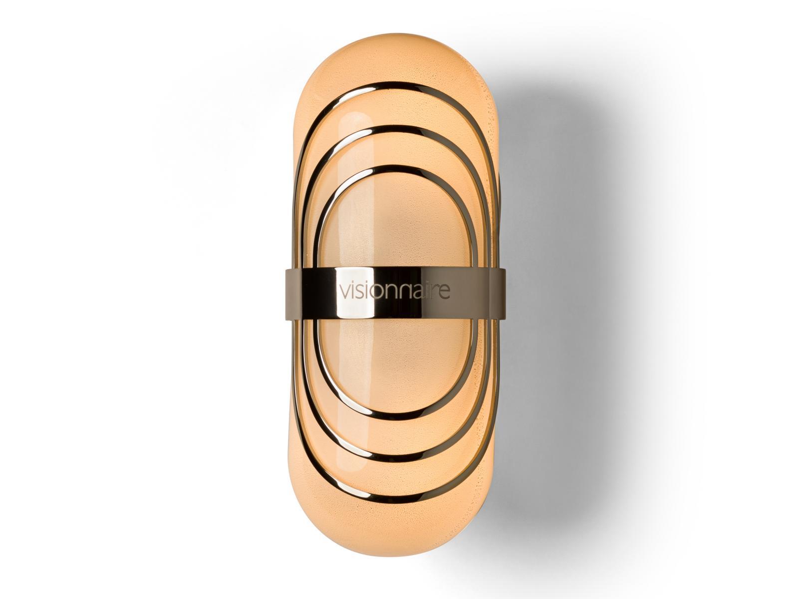 FLORO Direct-indirect light blown glass wall light