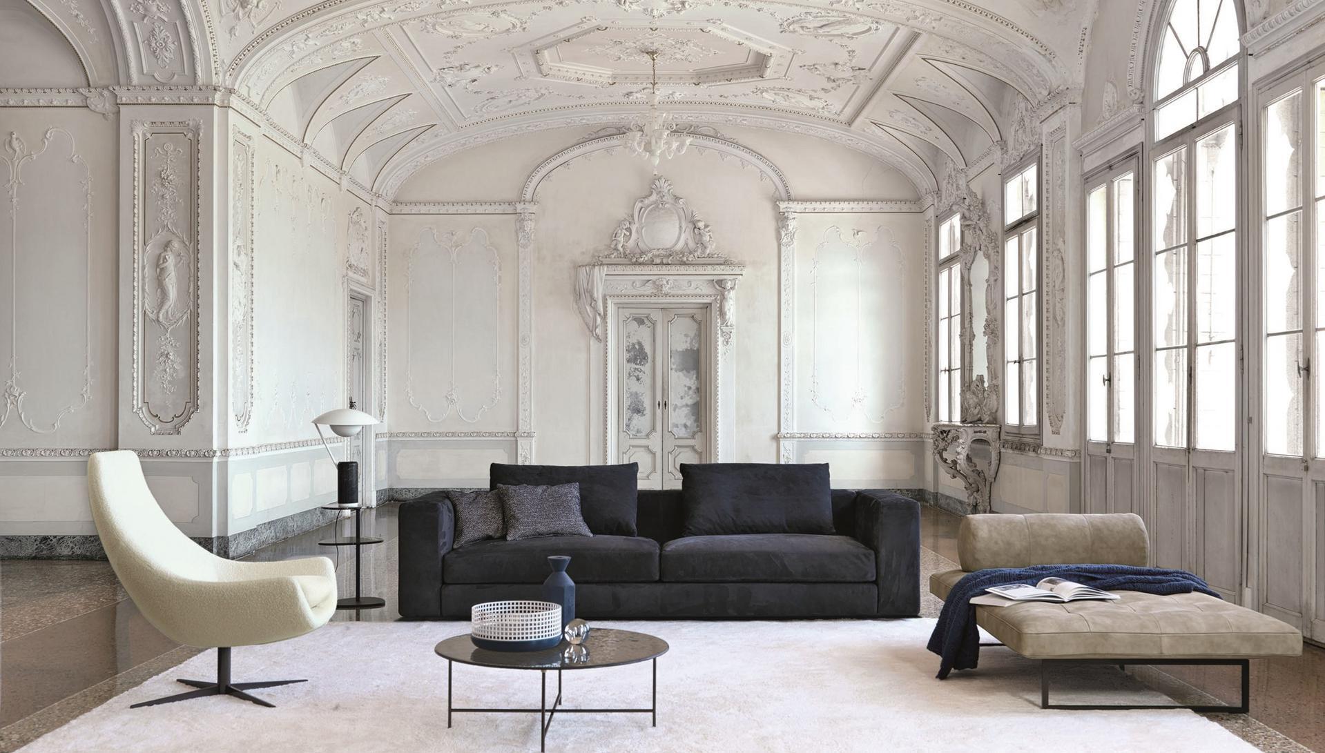 VON Corner fabric sofa with removable cover