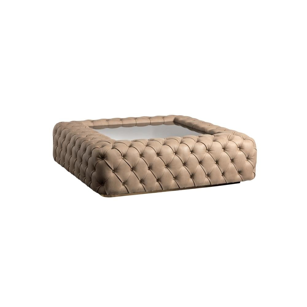 VOGUE Rectangular nabuk pouf