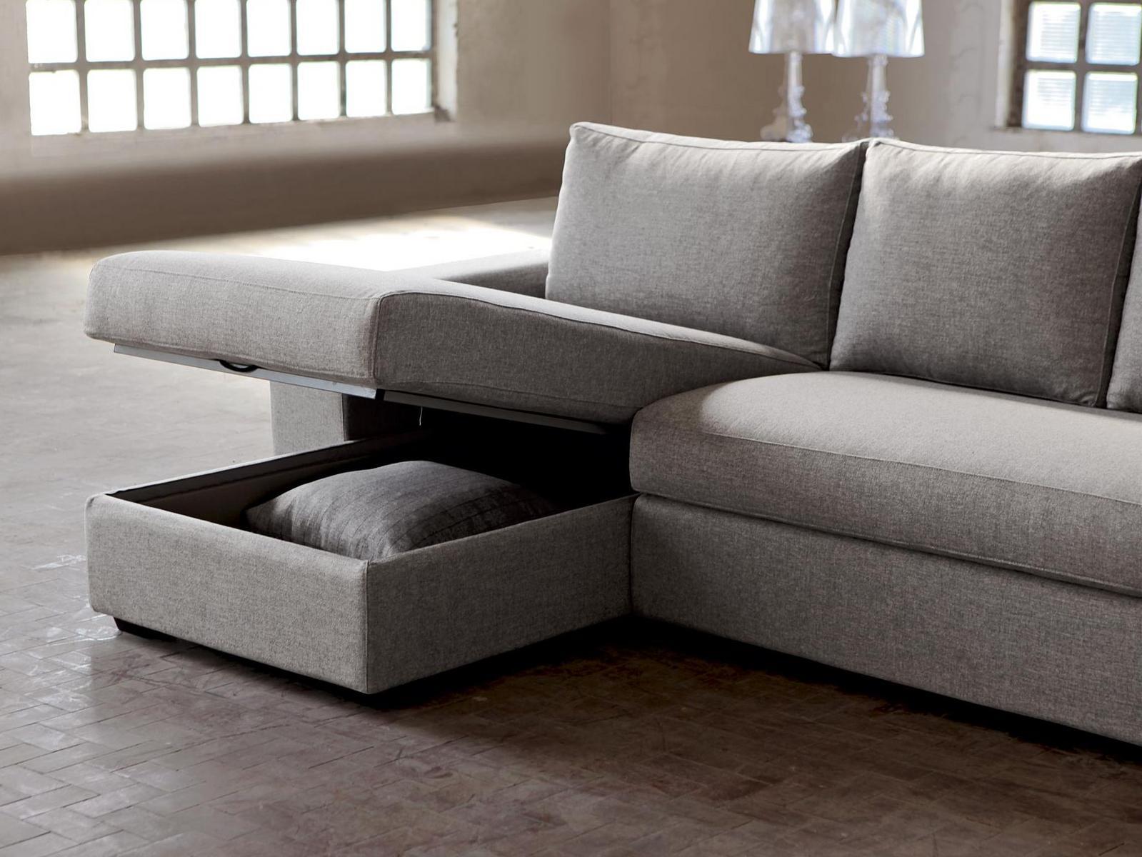 SANDER Corner fabric sofa with chaise longue