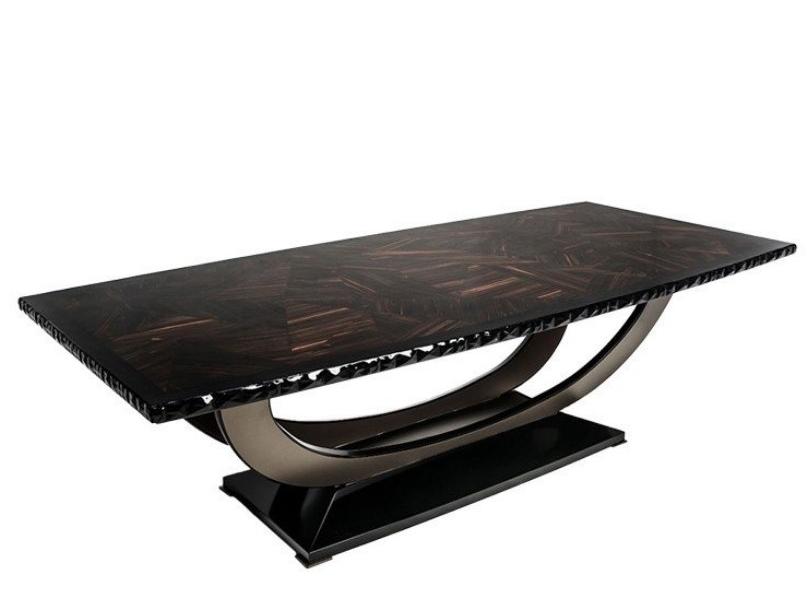 PONTECORVO Rectangular wood veneer table