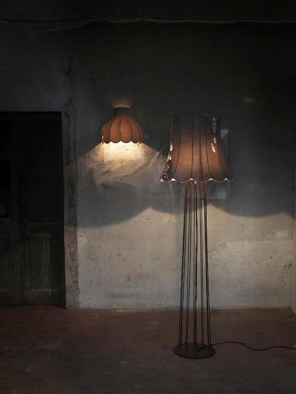 LIFE Denim fabric floor lamp