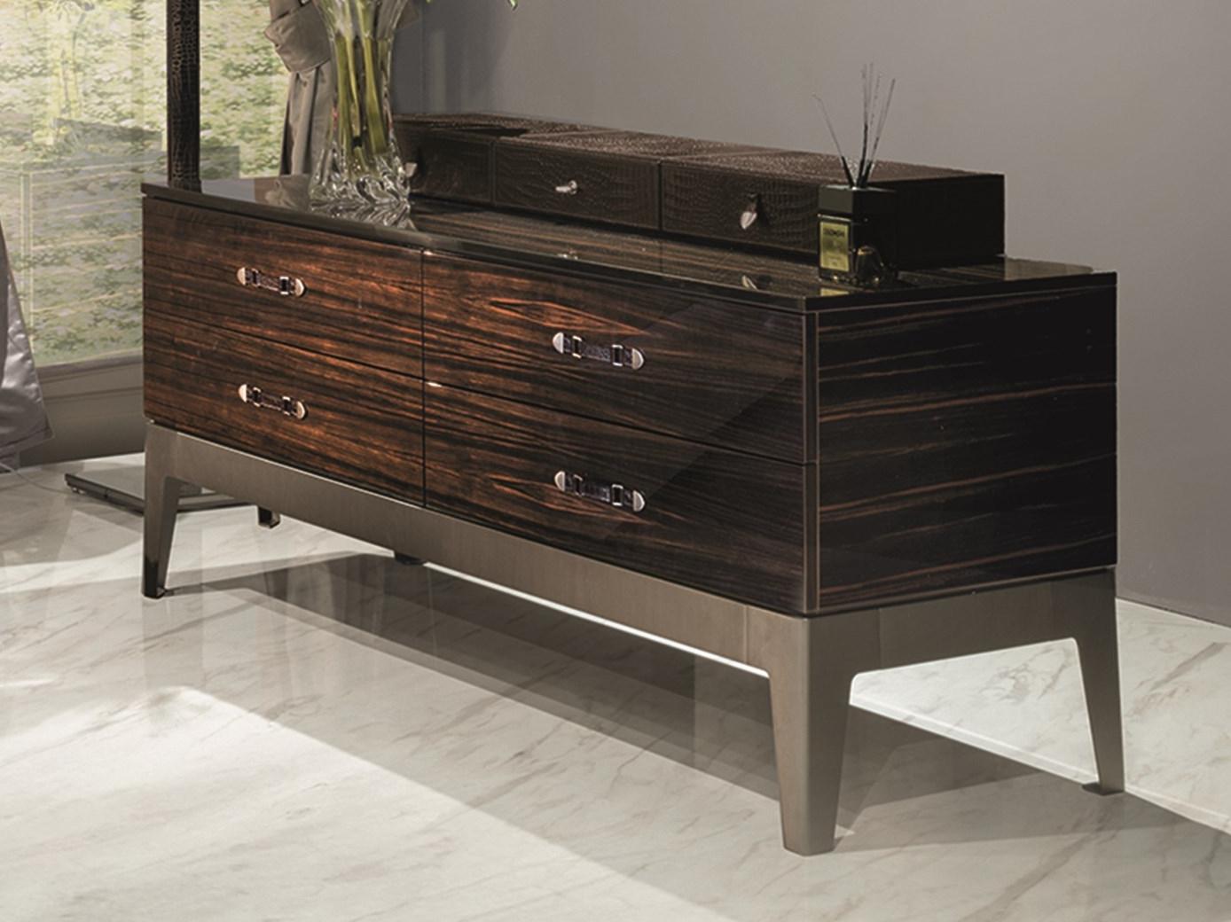 MONSIEUR Rectangular veneer chest of drawers