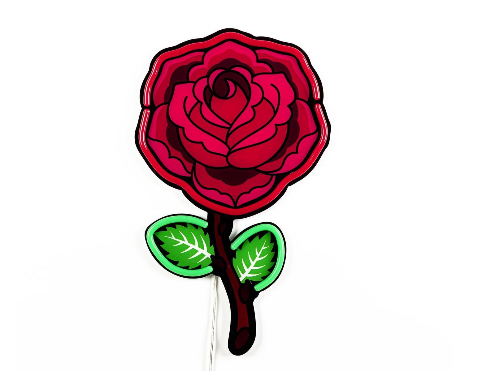 ROSE LED acrylic wall lamp