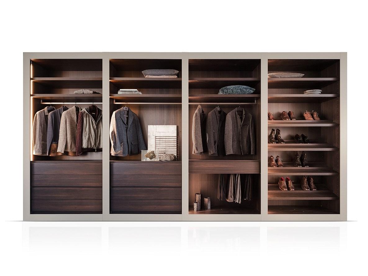 SIPARIO Sectional wooden walk-in wardrobe