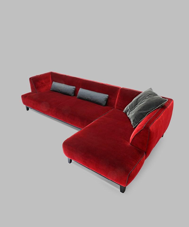 GREG Sectional velvet sofa