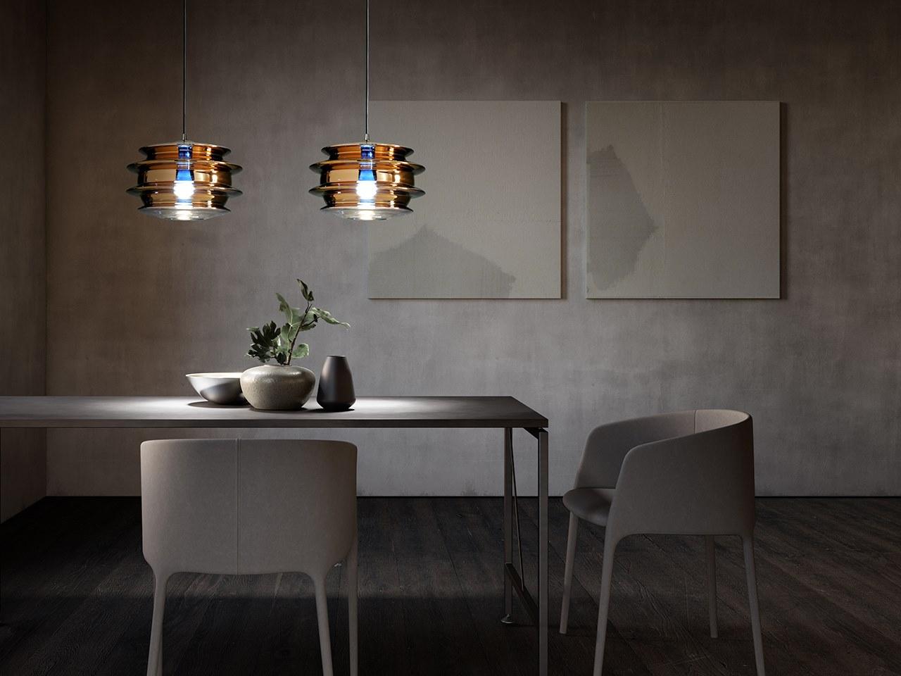 ORBITE LED Borosilicate glass pendant lamp