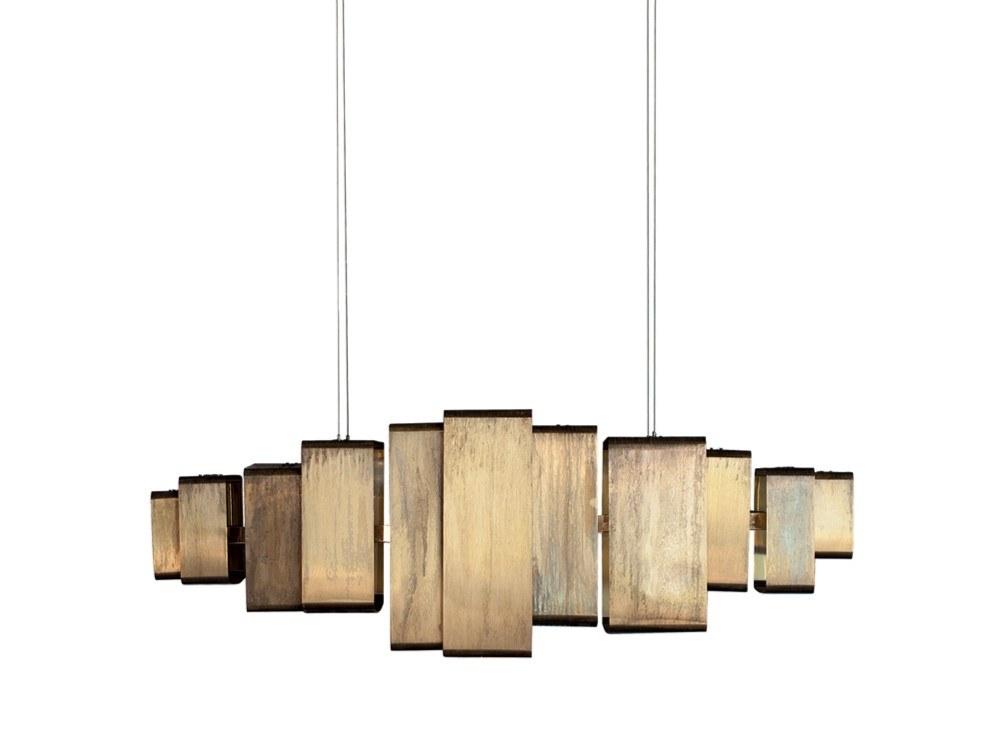 LAIS LED brass pendant lamp