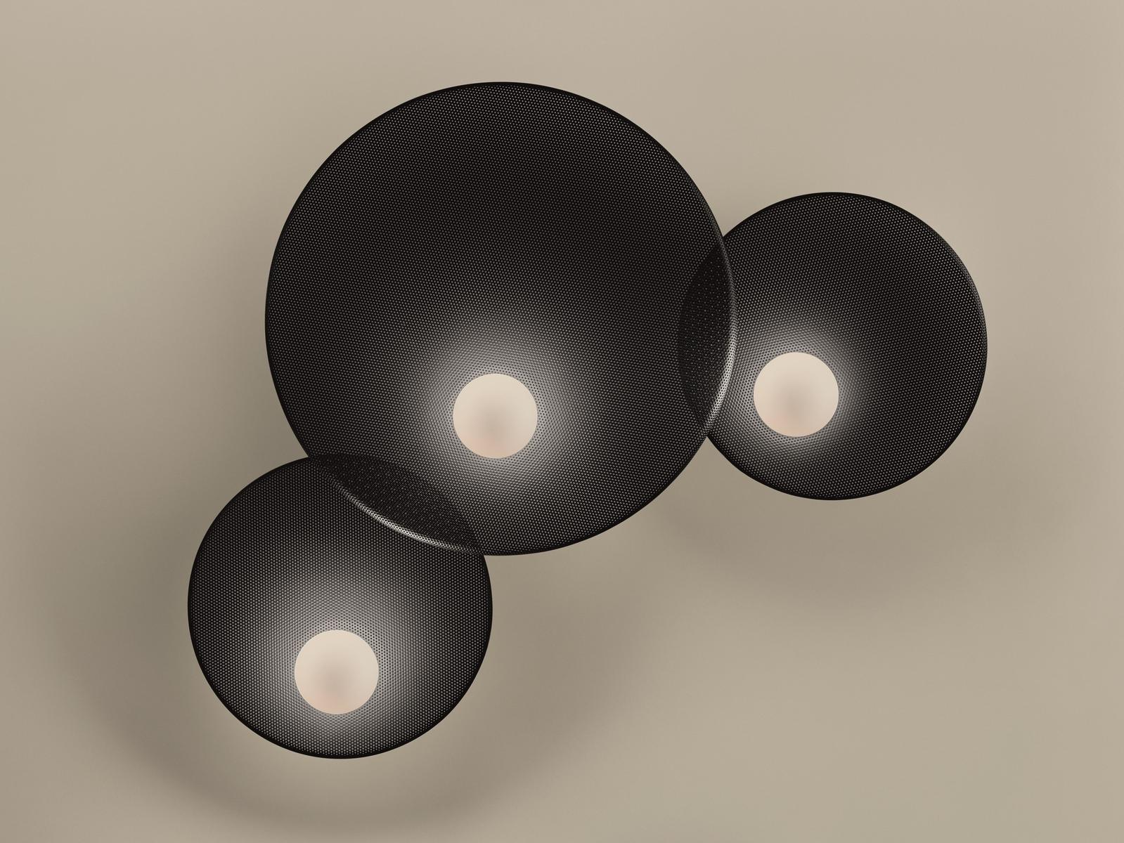TRIP TRIPLE Aluminium and steel wall light
