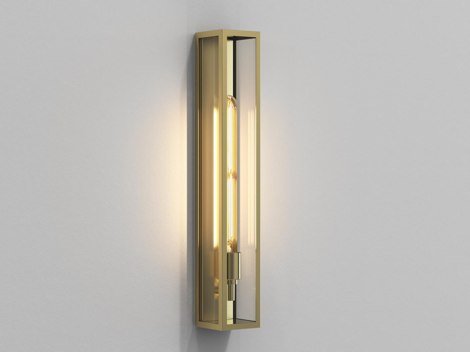 HARVARD 500 LED wall lamp in brass and glass