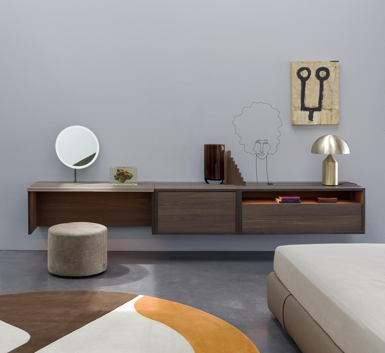 C-SYSTEM Sectional wall-mounted wooden storage wall C-SYSTEM Sectional wall-mounted wooden storage wall