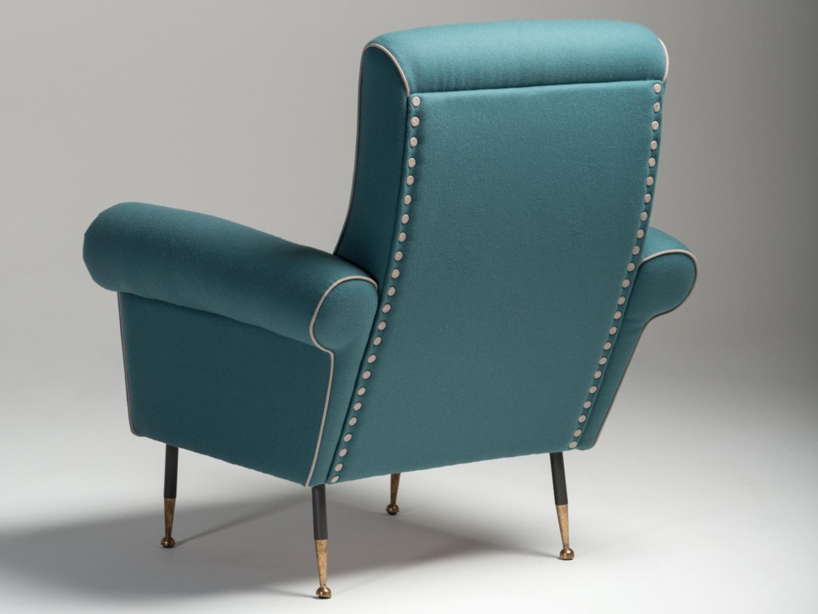 PULCE Wool armchair with armrests