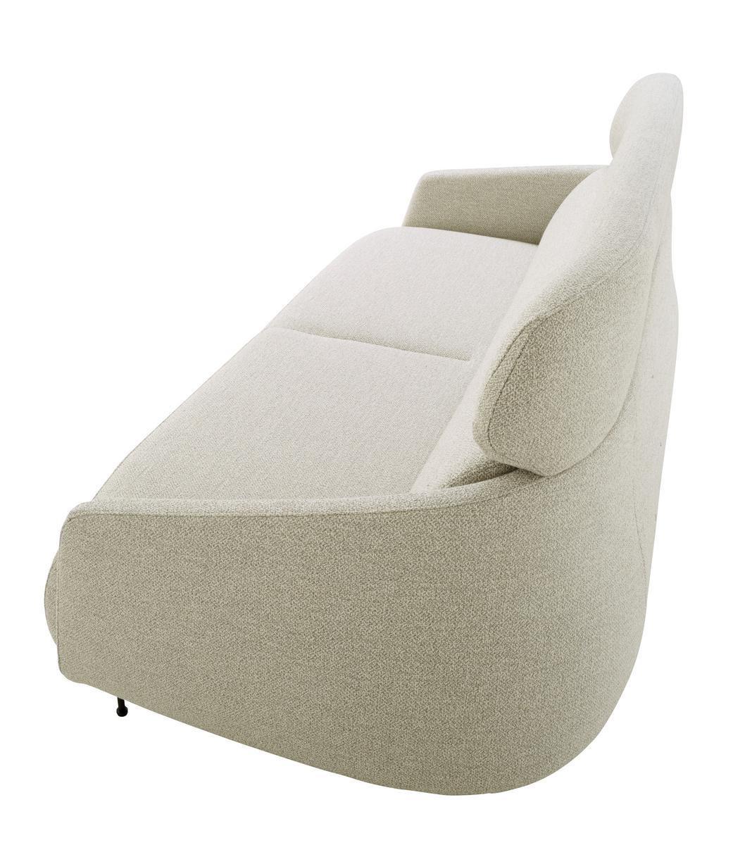 OKURA 3 seater fabric sofa with headrest
