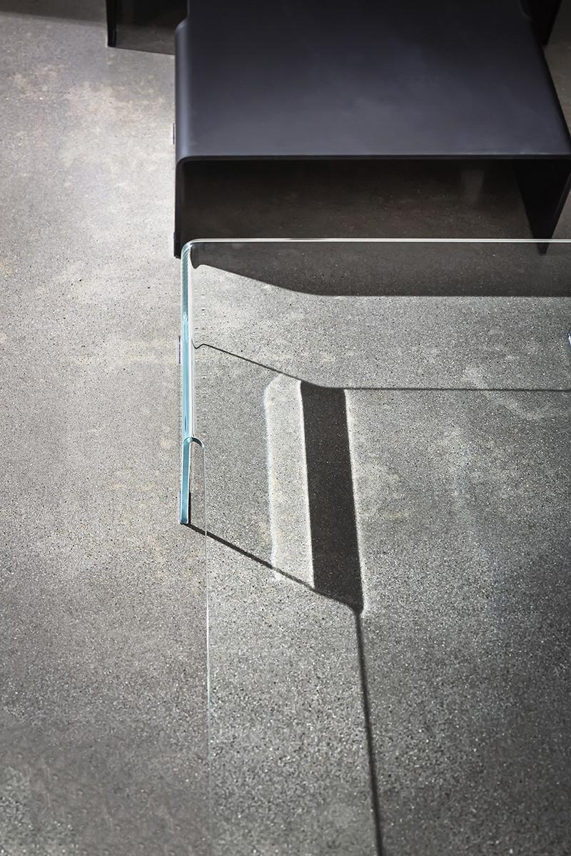 SPIDER Low glass coffee table