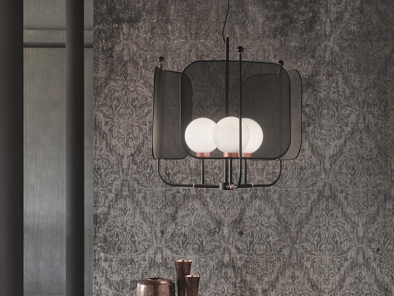 PAPILIO S3G Painted metal chandelier
