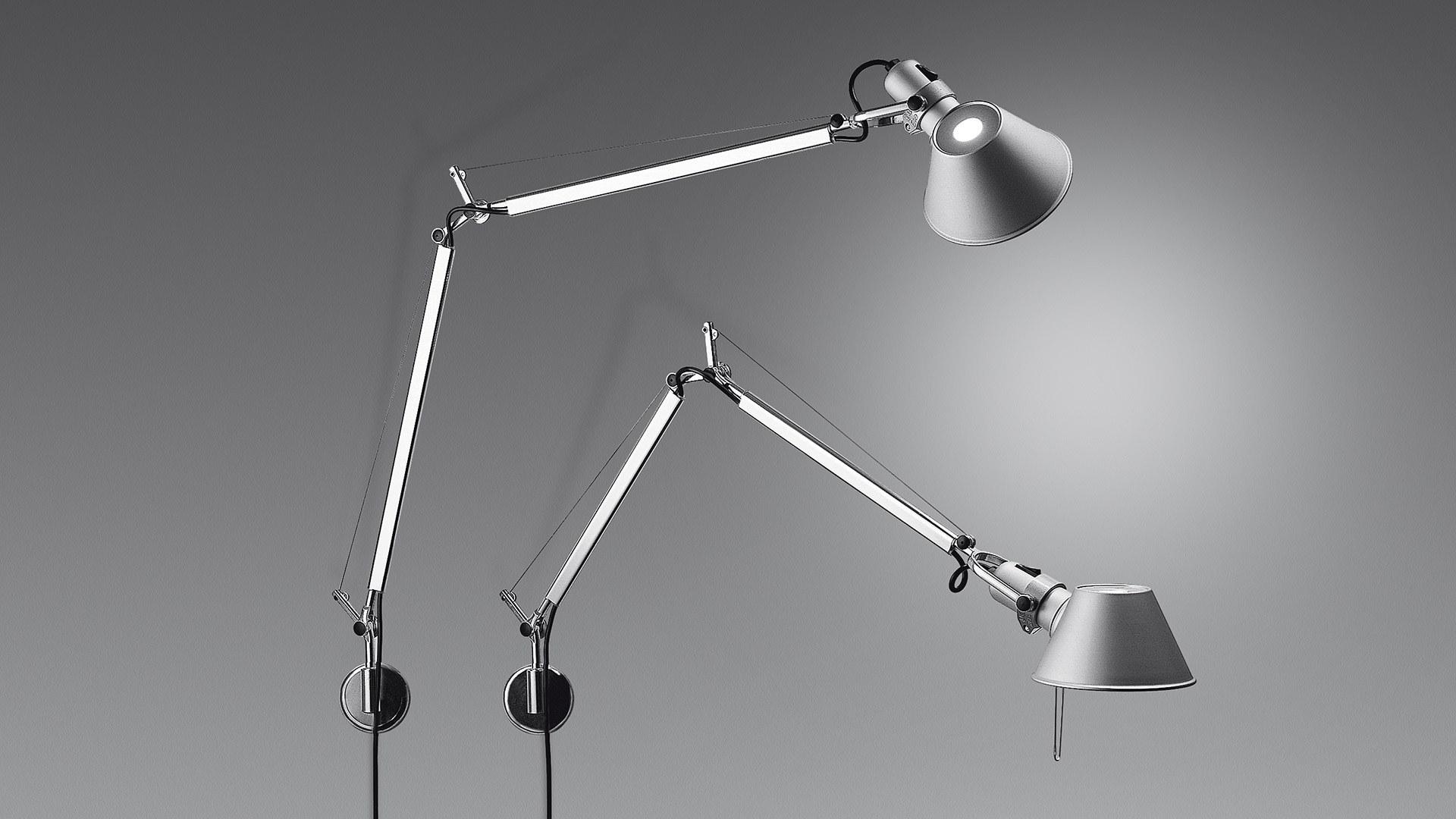 TOLOMEO MINI WALL Direct light aluminium wall lamp