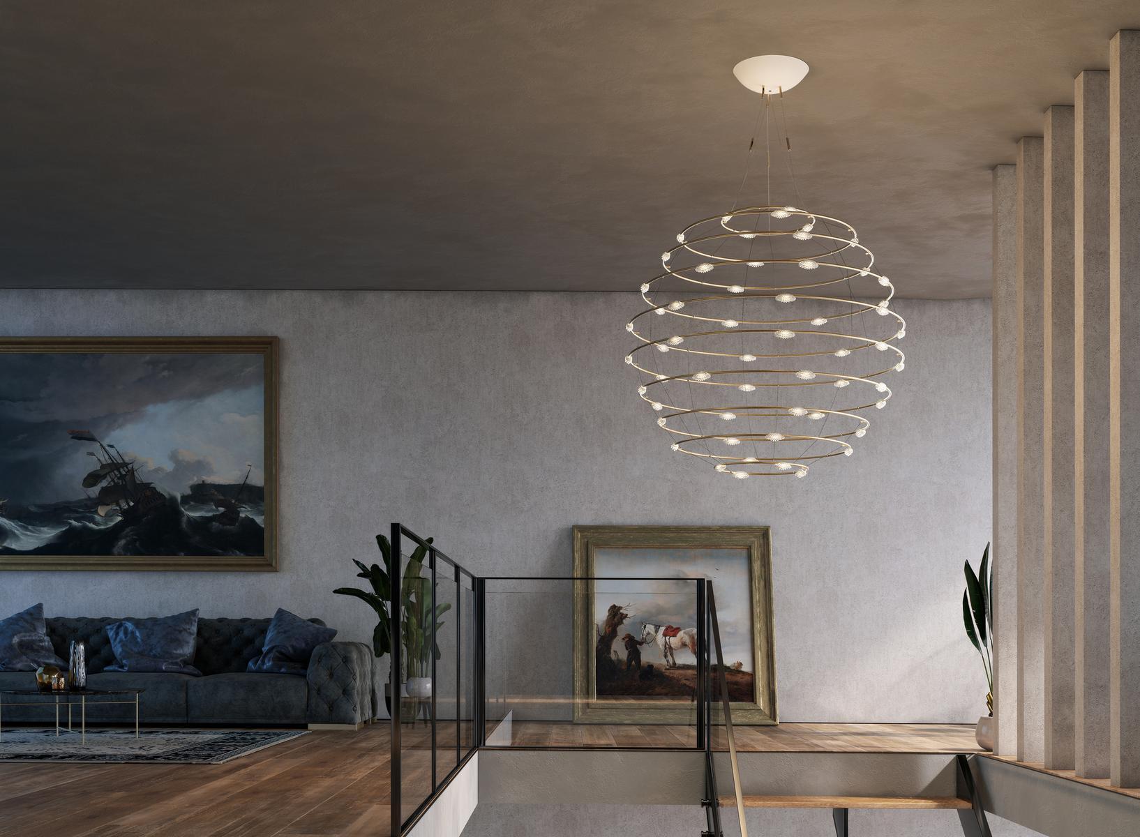 56 PETITS BIJOUX LED brass pendant lamp