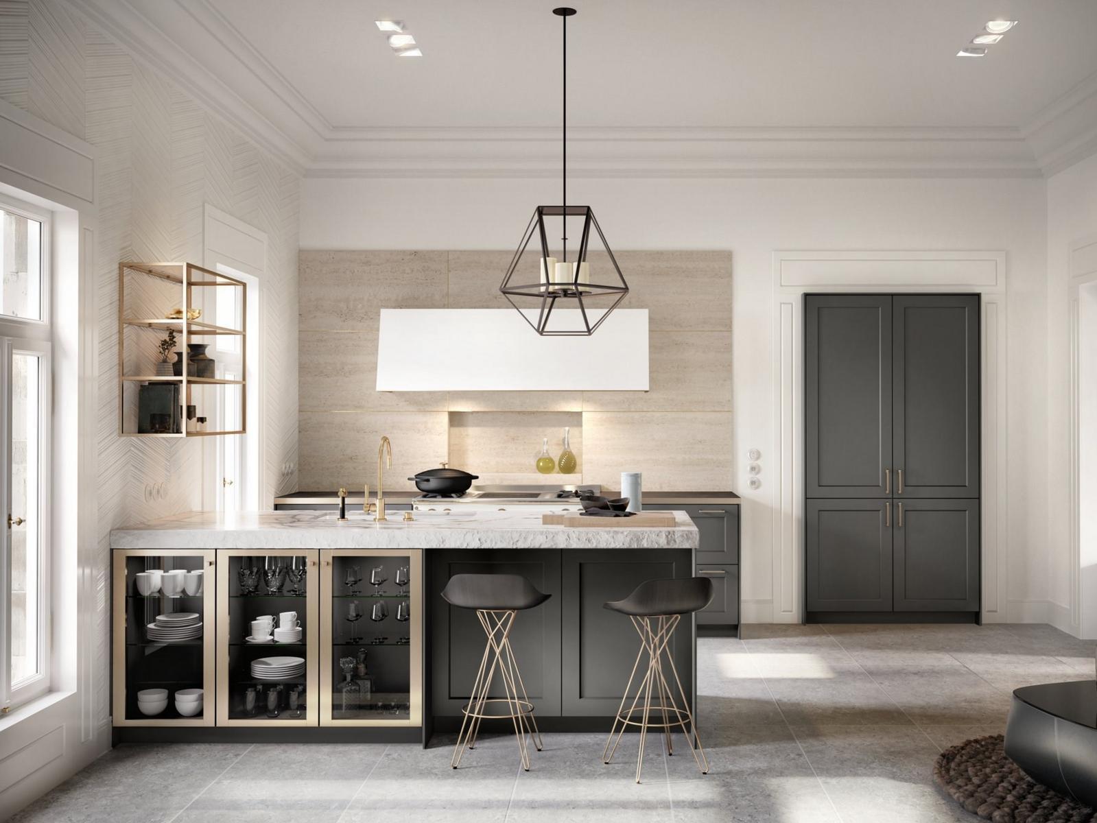 CLASSIC - SE 2002 RF Steel and wood kitchen