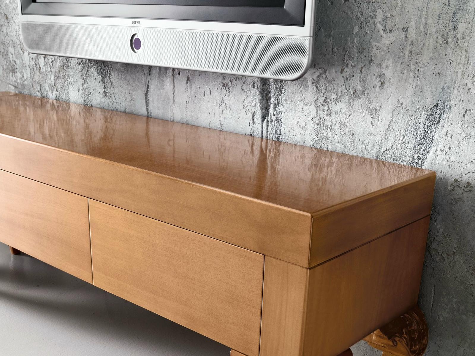 MINIMAL BAROQUE Wooden TV cabinet