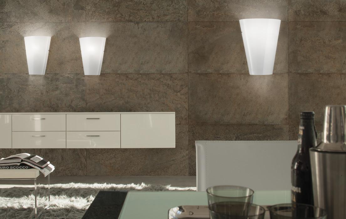 CLEO AP Contemporary style indirect light glass wall lamp