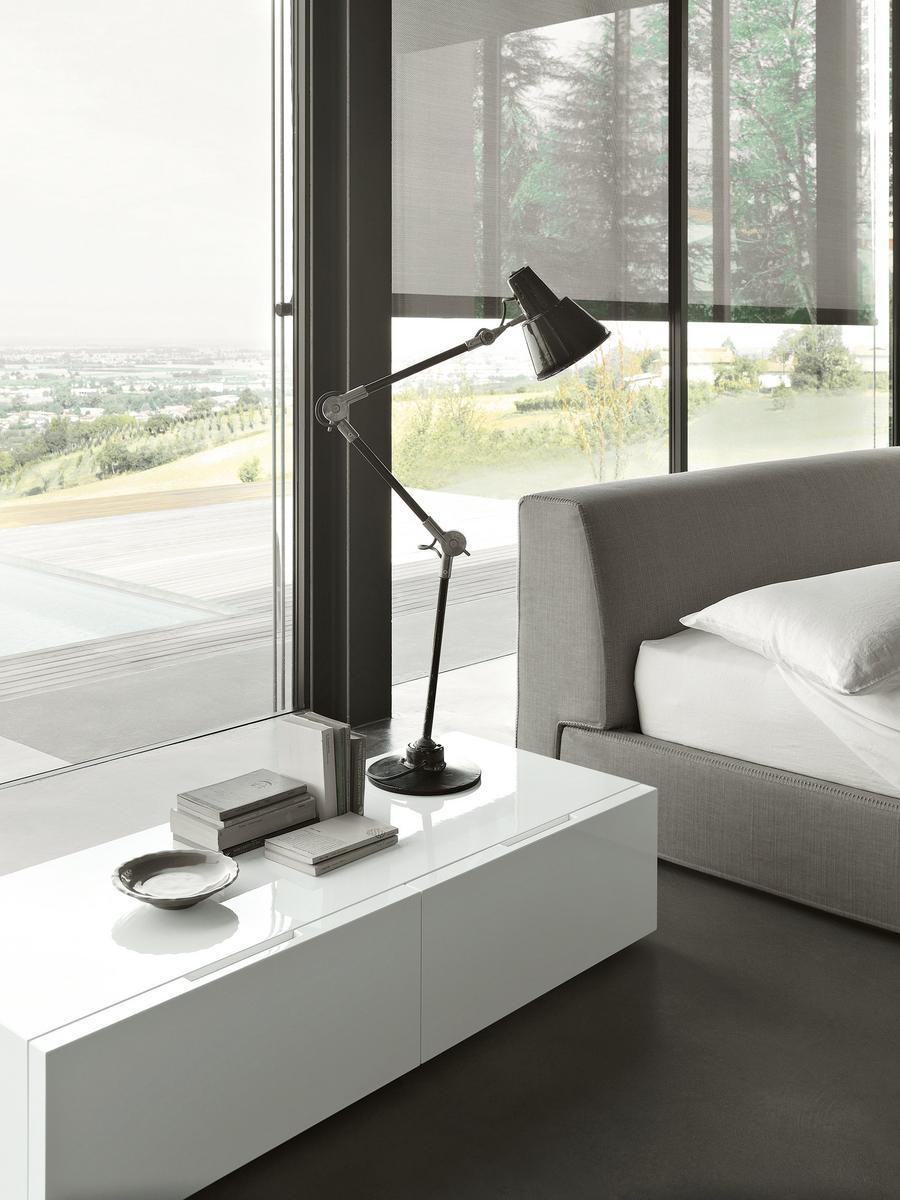 SOFTLAND Upholstered fabric double bed