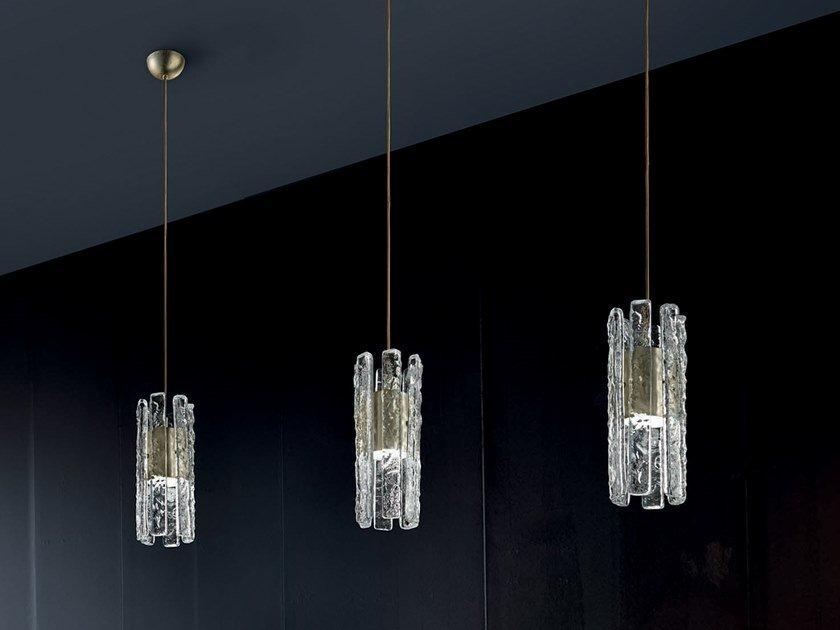 VEGAS S RD 12 LED glass pendant lamp