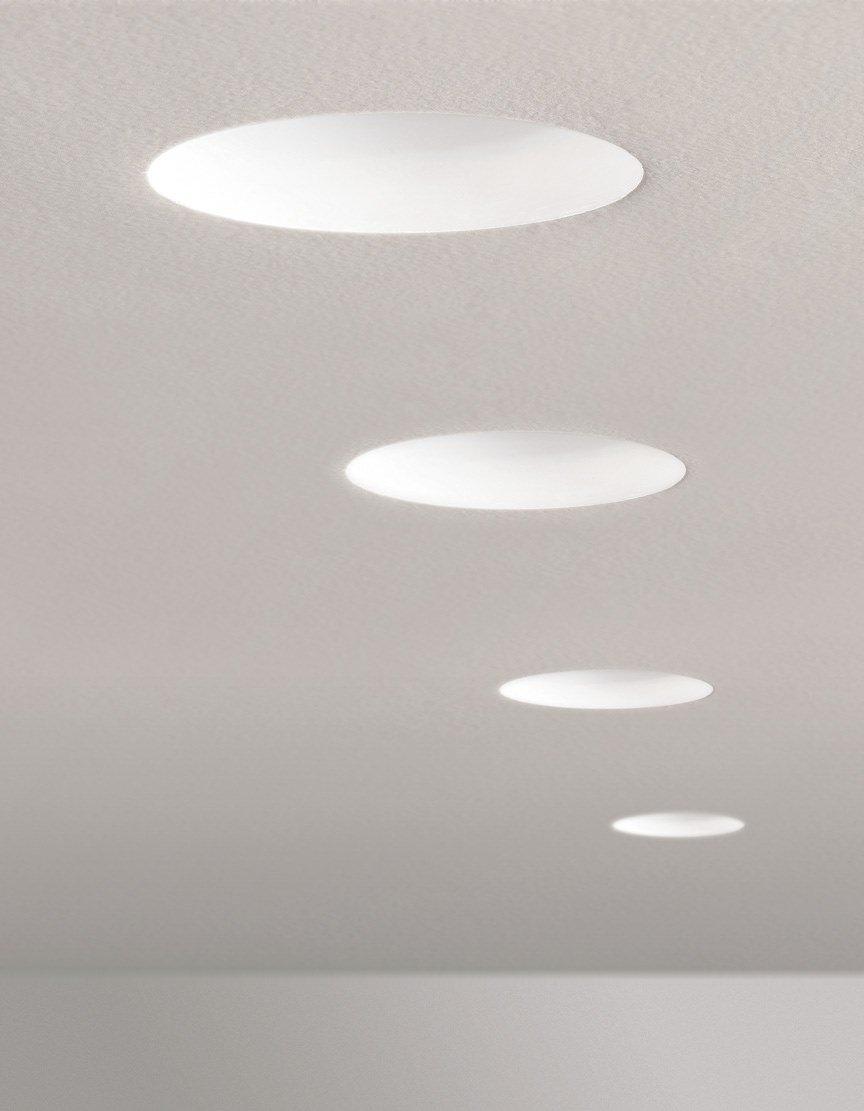 TRIMLESS 12 Recessed round steel spotlight