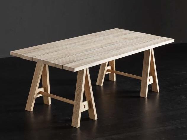 KENZO + HORSE Rectangular wooden dining table