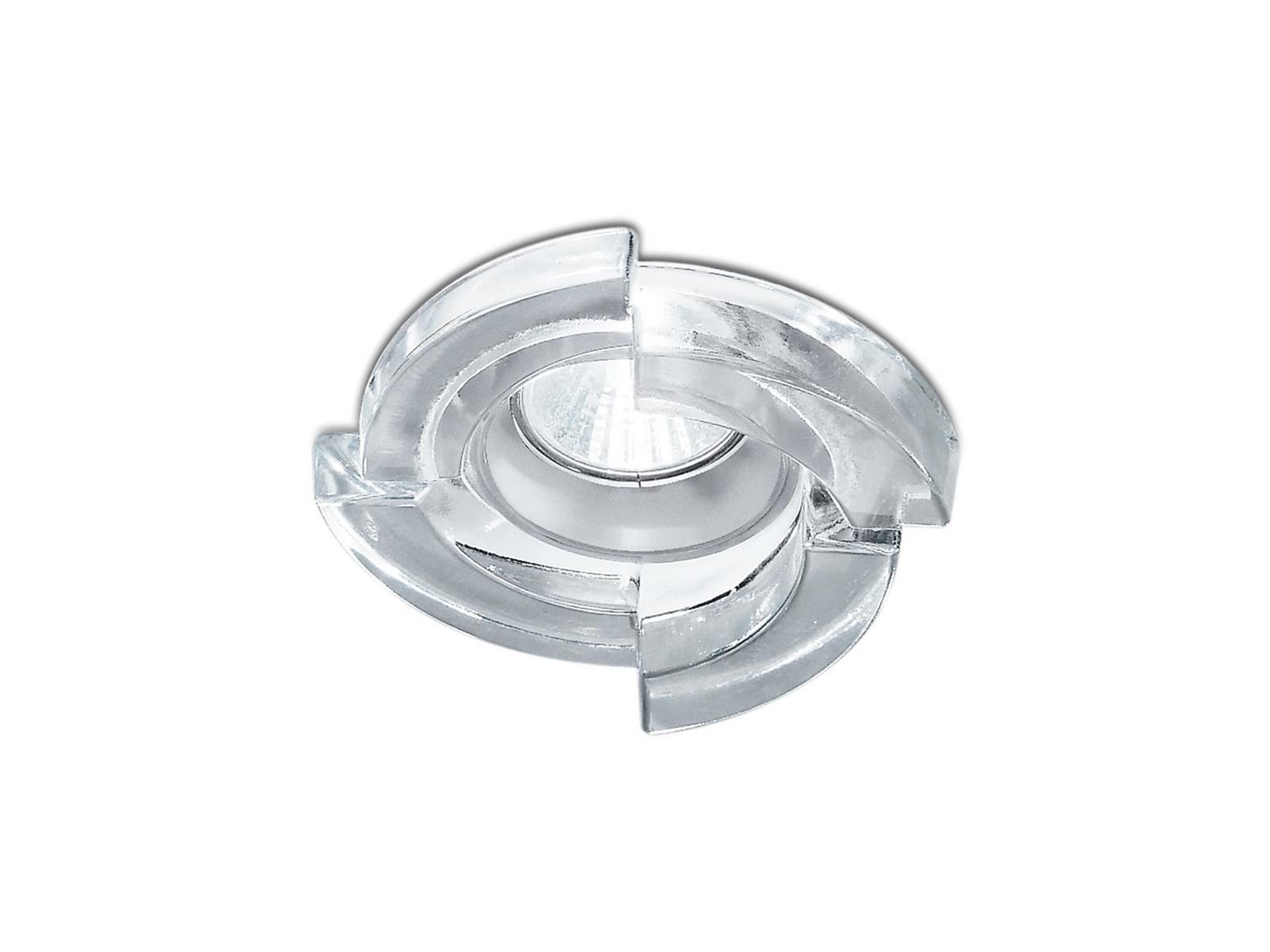 STEP I LED recessed glass spotlight for false ceiling