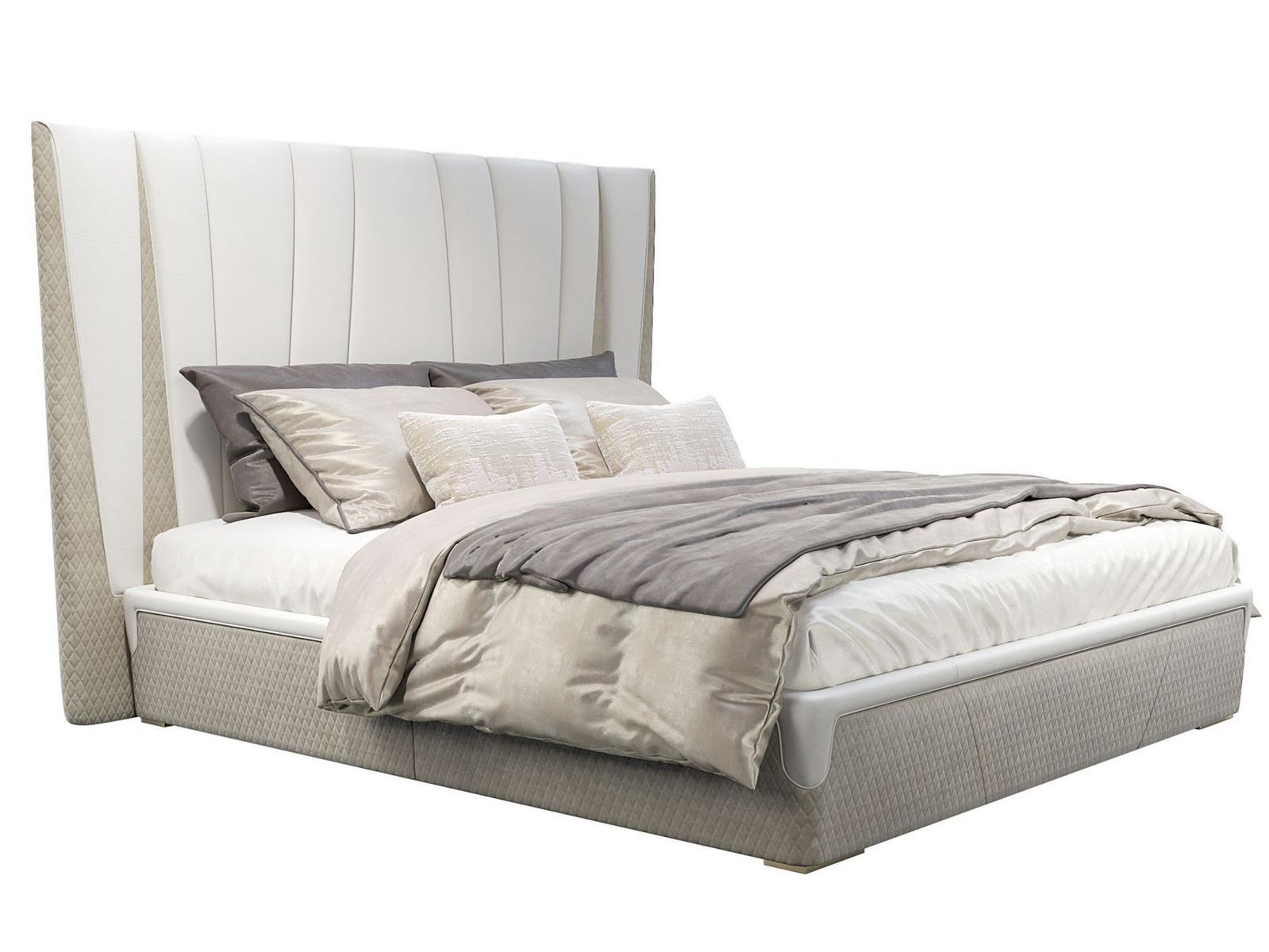 MAJESTIC L Fabric double bed with upholstered headboard