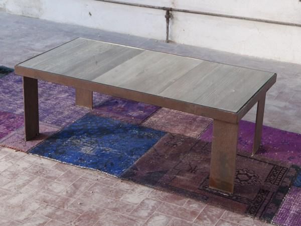 KORZUN Rectangular reclaimed wood coffee table
