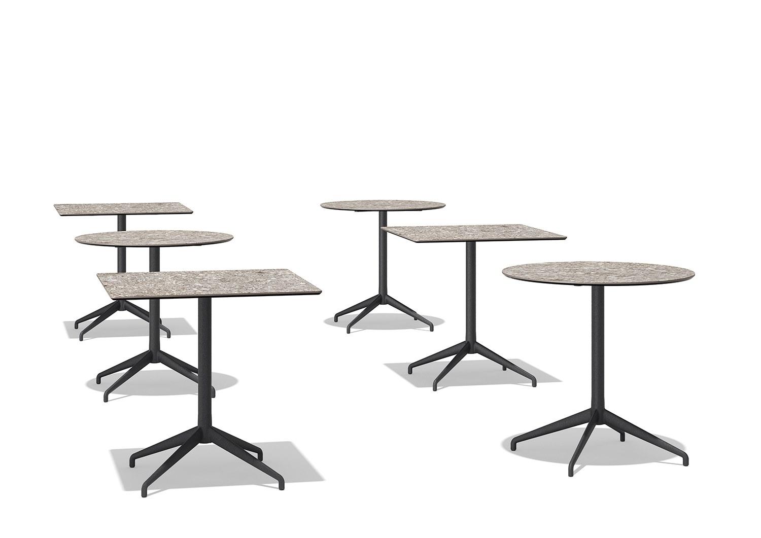 ALIS Square garden table with 4-star base