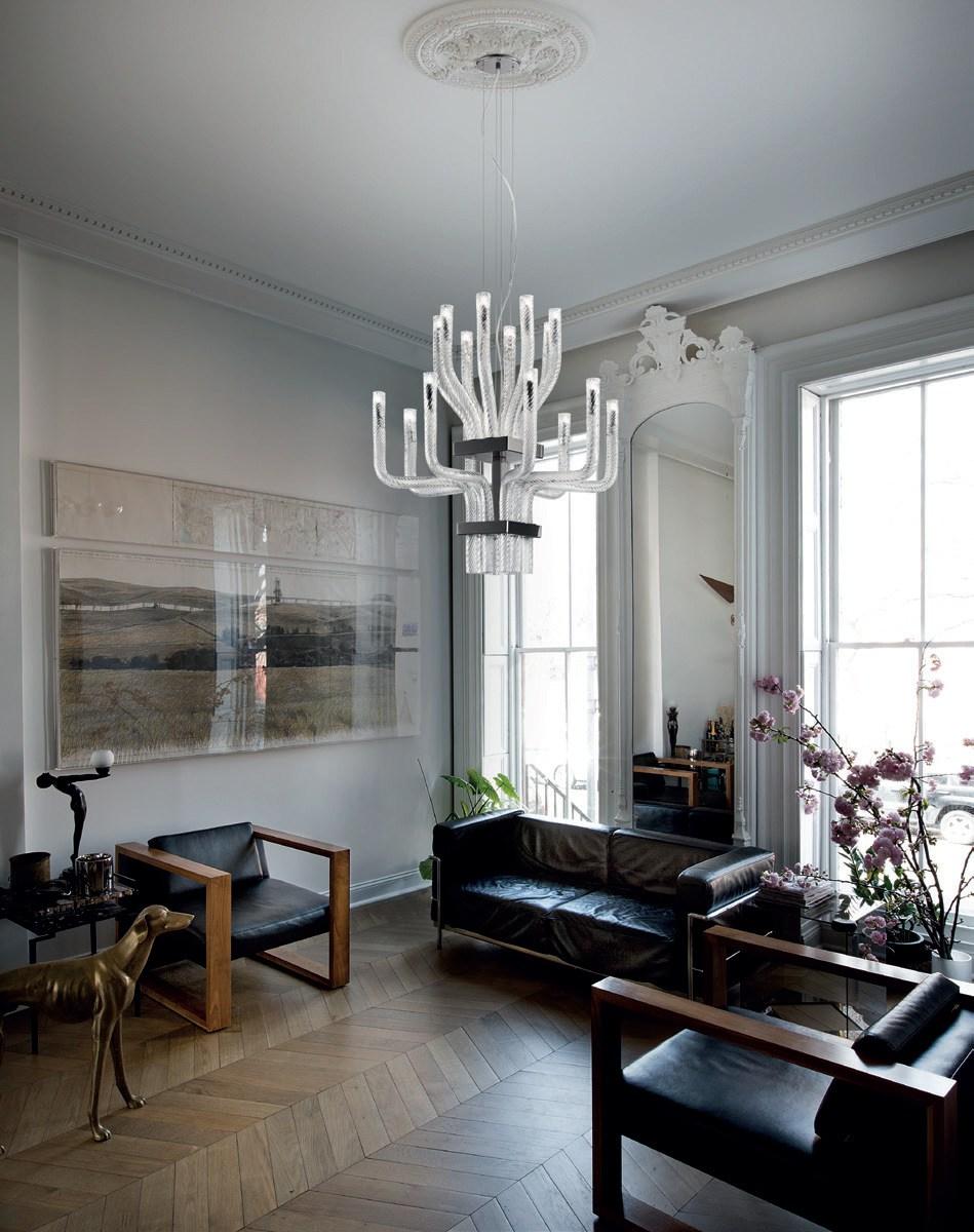 STARDUST SP Q Blown glass pendant lamp