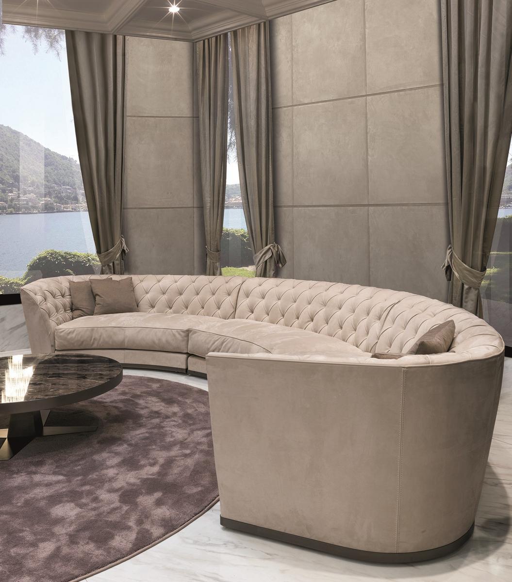 GRACE Curved nabuk sofa