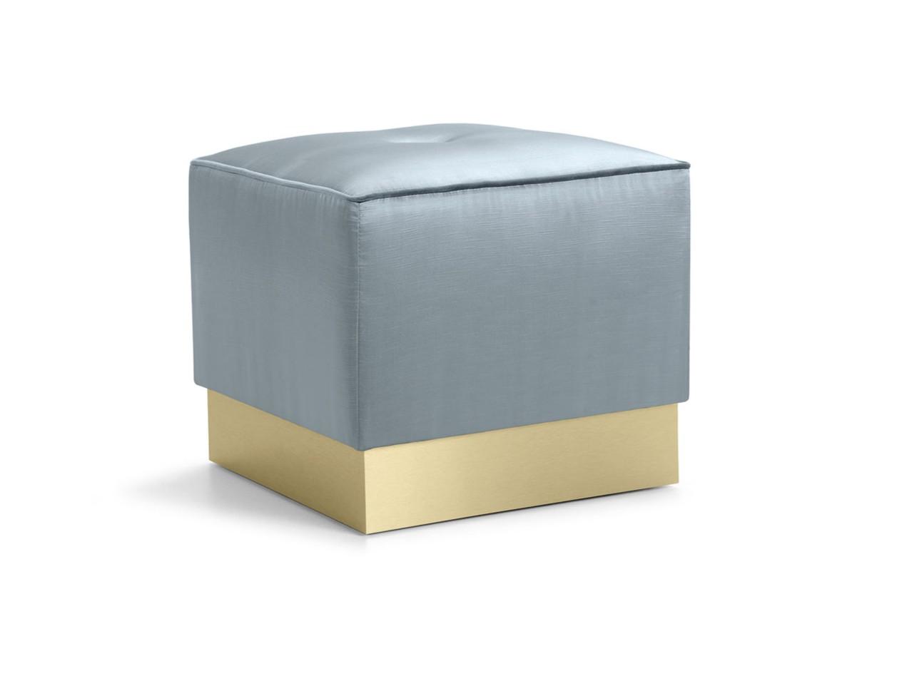 EOS Upholstered square fabric pouf