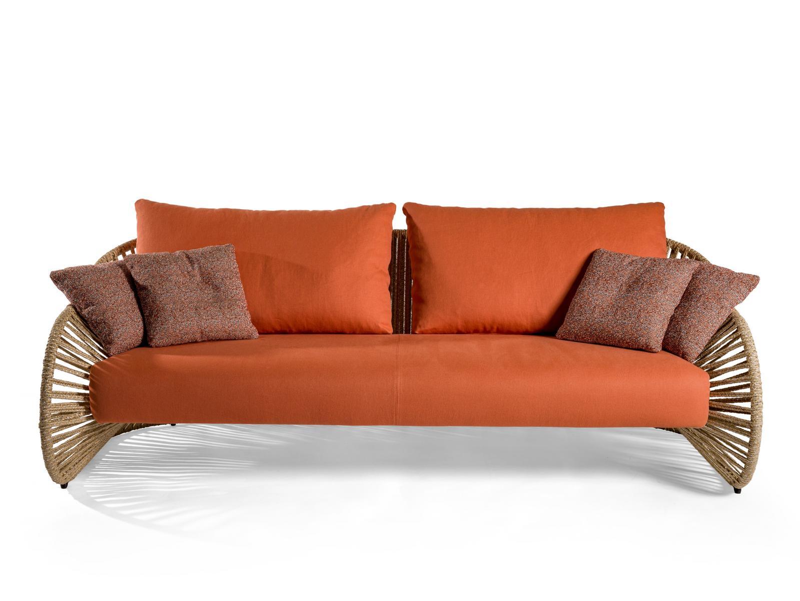 STANKAR 3 seater hemp garden sofa